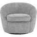 Bliss Husky Grey Swivel Lounge Chair, Swivel
